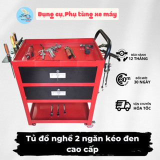 Tủ đồ nghề 2 ngăn kéo đen cao cấp