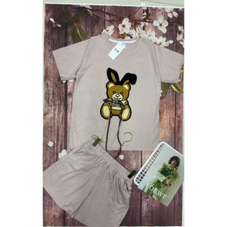 Bộ cotton thêu cao cấp