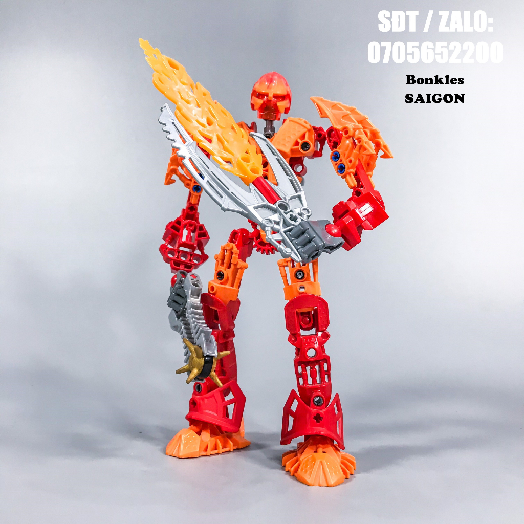 Đồ Chơi Mô Hình Vintage lắp ráp LEGO Bionicle Glatorian Legends 8985 Ackar Chính Hãng Đan Mạch (2009)