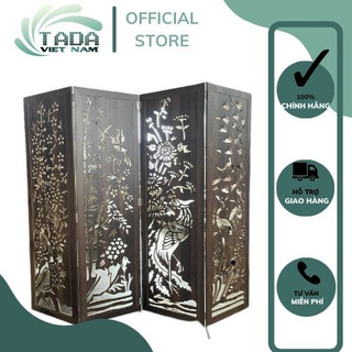 Vách bình phong tứ quý , gỗ mdf thương hiệu tada viêt nam tdvn9
