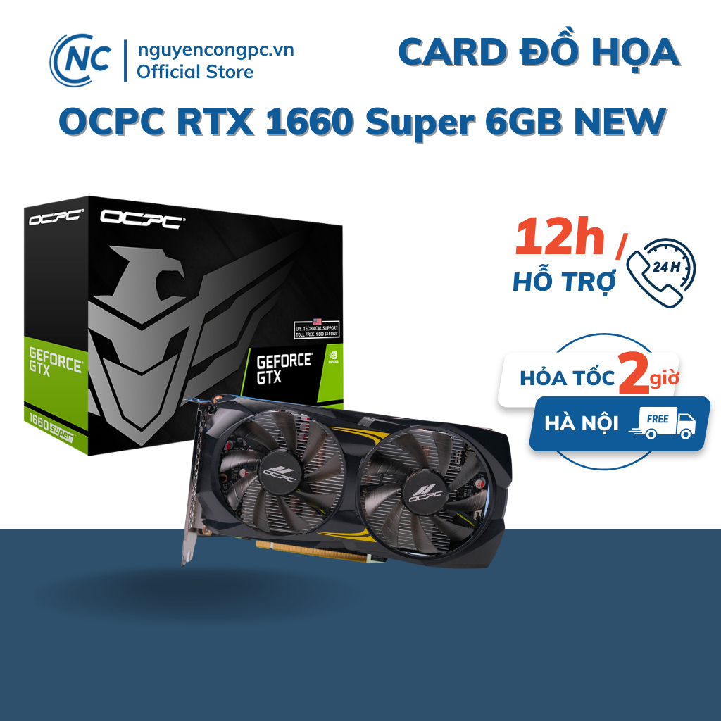 Card màn hình VGA OCPC RTX 2060 Super 8GB 2 fan - NEW BH 36 tháng