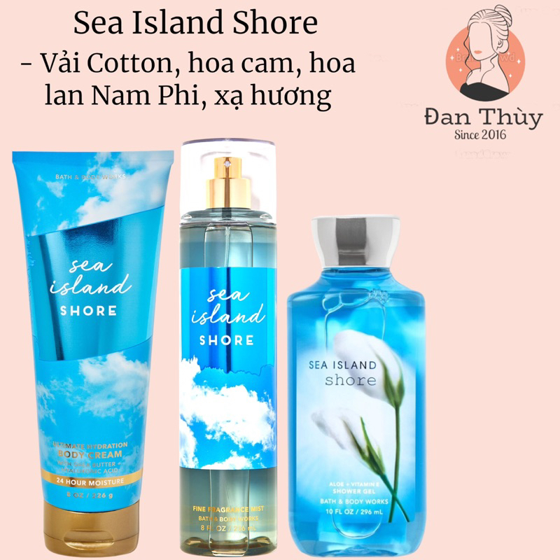 Sea Island Shore Xịt thơm toàn thân Body Mist Bath & Body Works 236ml