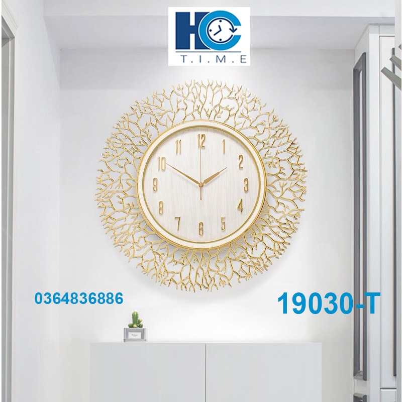 Đồng Hồ Treo Tường Trang Trí-Mã 19030-KT 63x63cm-phong cách đơn giản,sang trọng,bền, đẹp,giá rẻ-quà tặng ý nghĩa