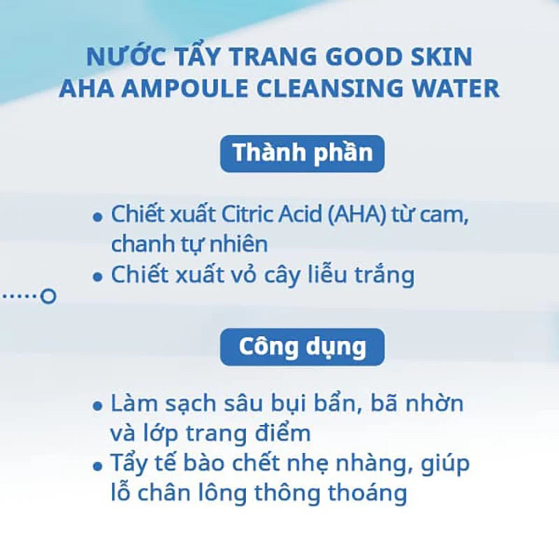 Nước Tẩy Trang Làm Sạch Sâu Nature Republic Good Skin Cleansing Water 500ml