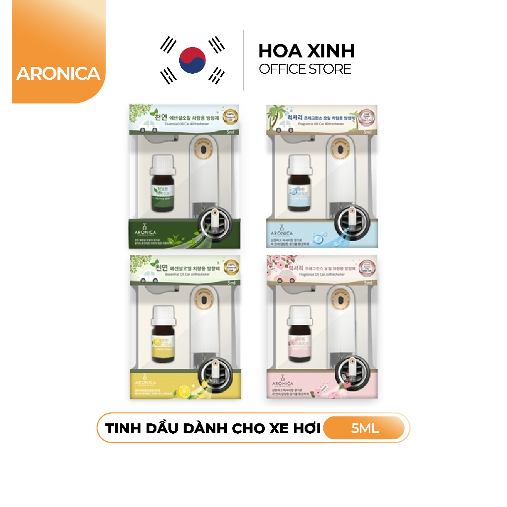 Tinh Dầu Cho Xe Hơi Hương Tự Nhiên Aronica Car Airfreshener 5ml