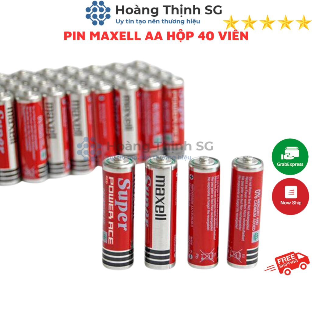 Pin Maxell 2A, bán lẽ theo cặp, hàng chính hãng Maxell Super Power, date mới