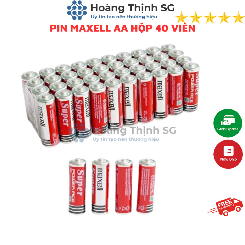 Pin Maxell 2A, bán lẽ theo cặp, hàng chính hãng Maxell Super Power, date mới
