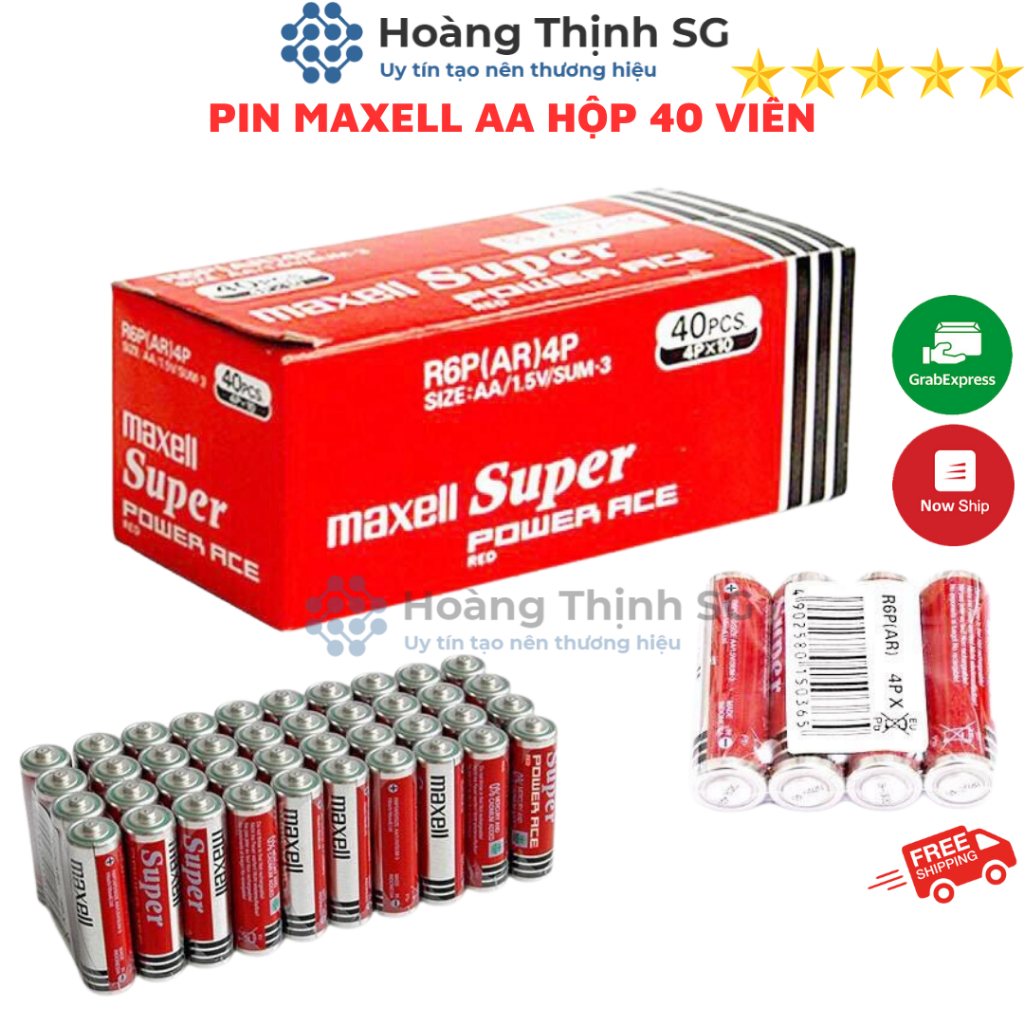 Pin Maxell 2A, bán lẽ theo cặp, hàng chính hãng Maxell Super Power, date mới