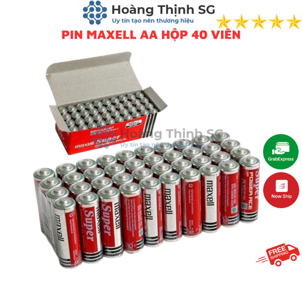 Pin Maxell 2A, bán lẽ theo cặp, hàng chính hãng Maxell Super Power, date mới