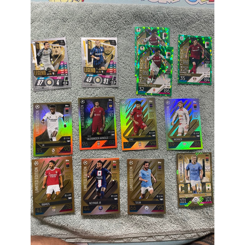 MS30 Thẻ Lẻ Cầu Thủ bóng Đá Match Topps Attax Limited , CLB100 , Hattrick Hero Mùa 22/23 ( MS 30 )