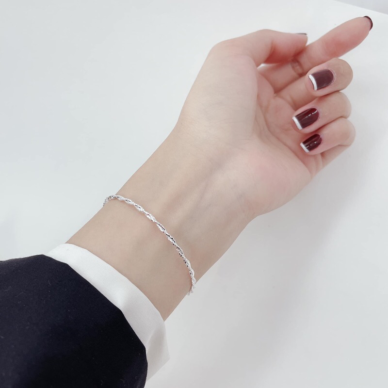 Lắc tay xoắn bạc ý - Shop Bạc Nhật Duy