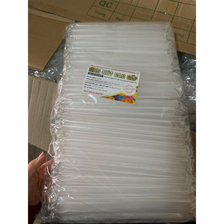 (HT) Ống hút trân châu có màng bọc phi 12 (màu đen/trắng) phi 8