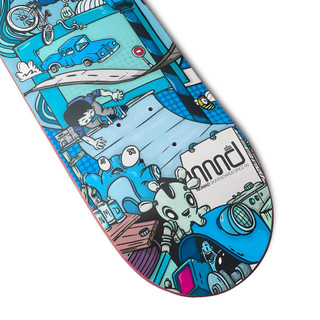 Mặt Ván Trượt Skateboard NOMAD ROAD BLUE DECK