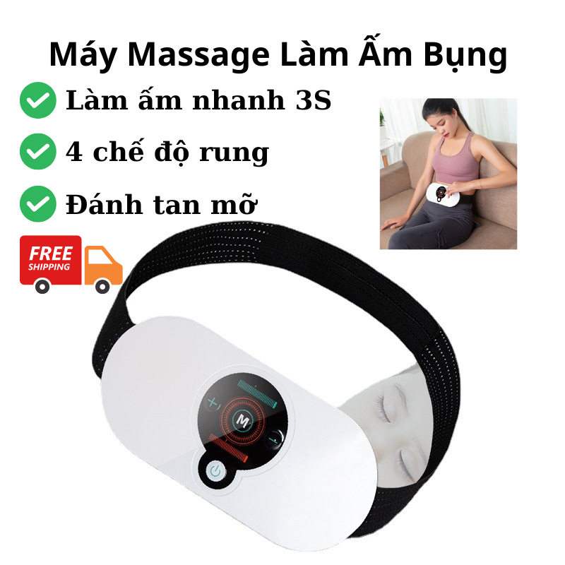 Máy massage bụng, eo, vai gáy kết hợp chế độ làm ấm trong 3s công nghệ mới