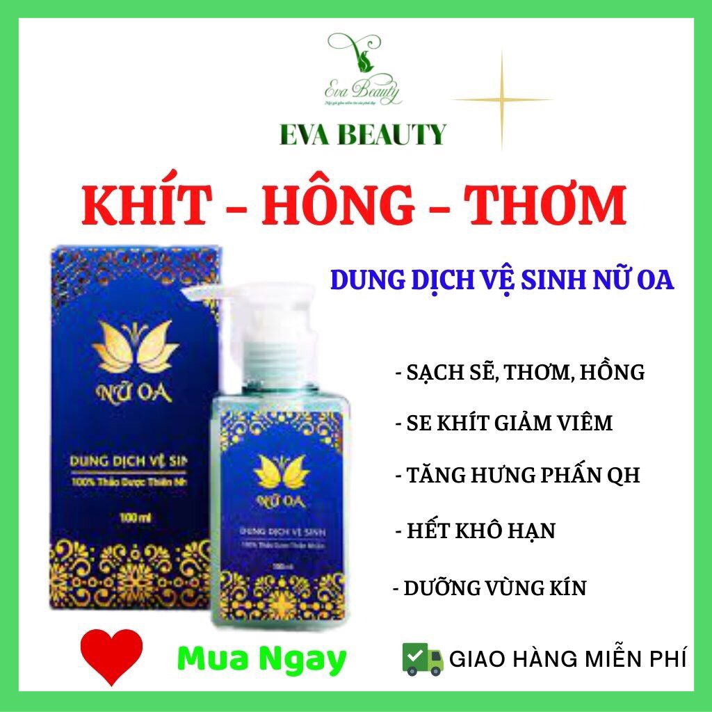 Dung Dịch Vệ Sinh Phụ Nữ Nữ Oa 110ml Hỗ Trợ Làm Sạch Hồng Se Khít Vùng Kín Tốt Nhất Giúp Thơm Tho Khô thoáng cả Ngày EVA