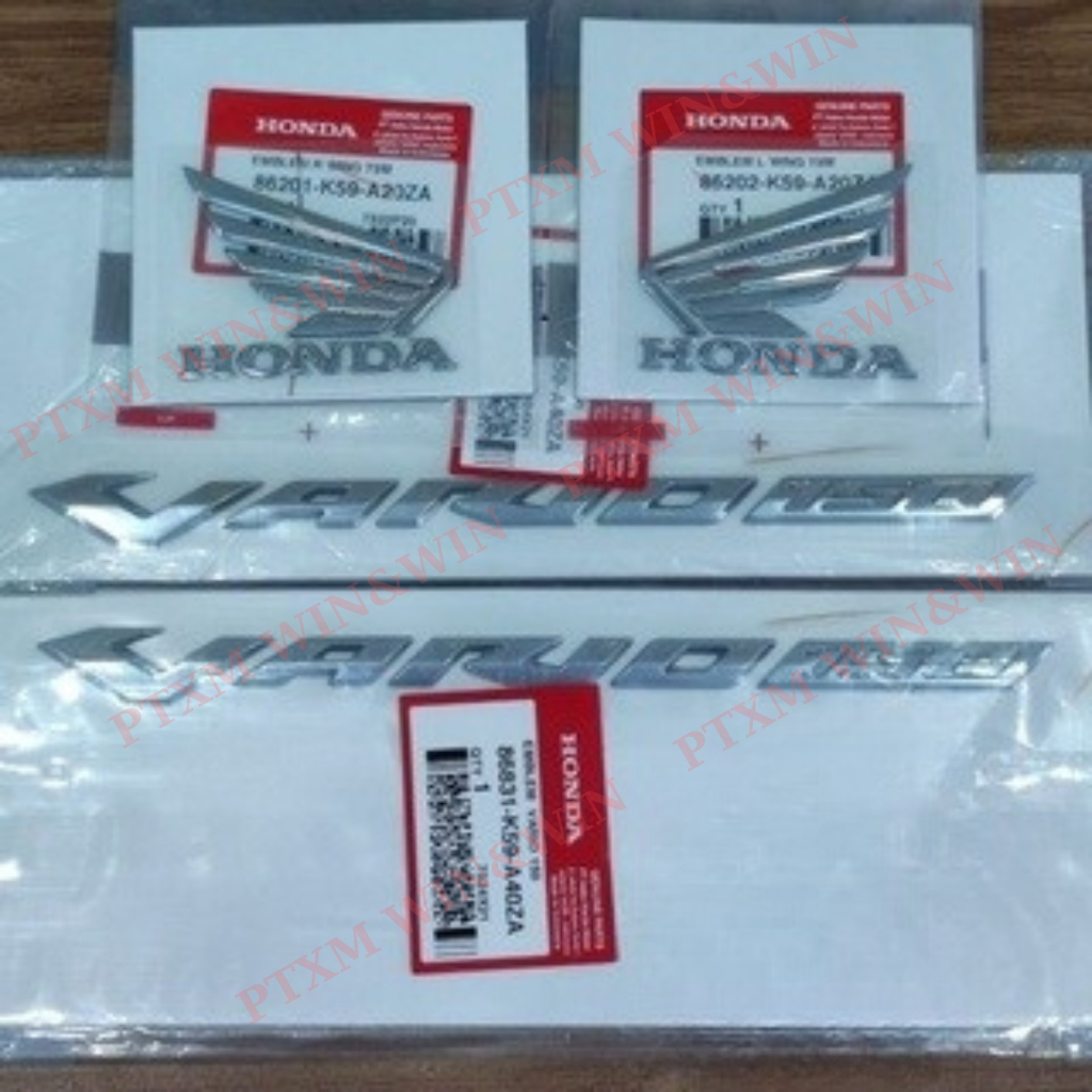 Bộ tem cánh chim - Vario 150 - 86202-K59-A20ZA/ 86201-K59-A20ZA/ 86831-K59-A40ZA