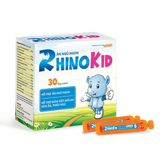 Thực phẩm rhino kid hỗ trợ ăn ngon ngủ ngon giảm mệt mỏi do kém ăn và thiếu ngủ, rhino