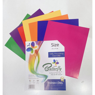 Giấy thủ công nhiều màu sắc cao cấp thành công