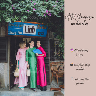 Áo dài gấm Liên Hoa