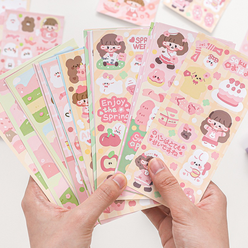 Hộp 30 tấm sticker dễ thương