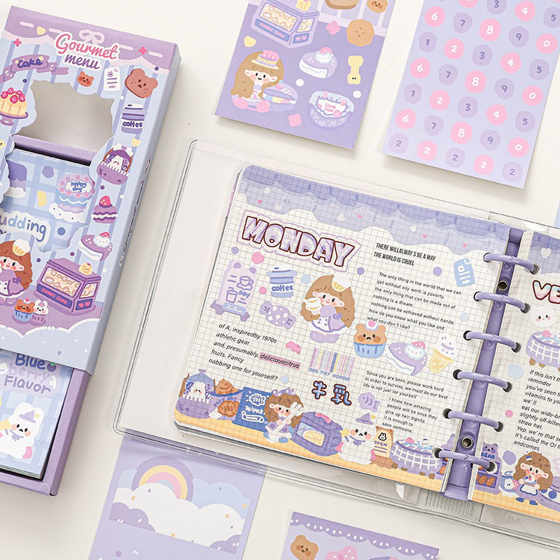 Hộp 30 tấm sticker dễ thương