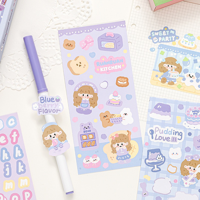 Hộp 30 tấm sticker dễ thương