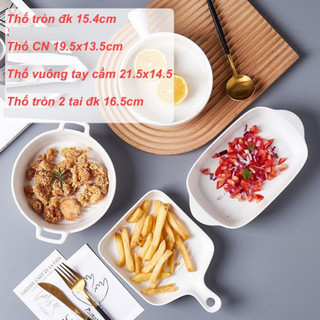 Thố trắng và hồng decor đồ ăn siêu đẹp