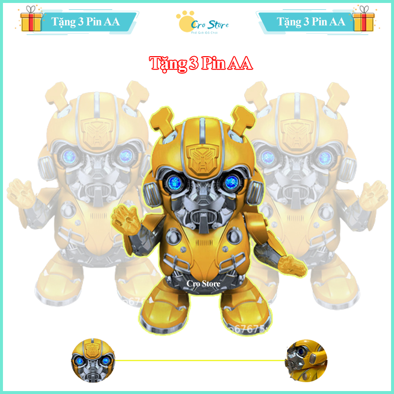 Robot Nhảy Múa, Phát Nhạc Bumblebee (Cao Cấp) - Đồ Chơi Trẻ Em Nghộ Nghĩnh