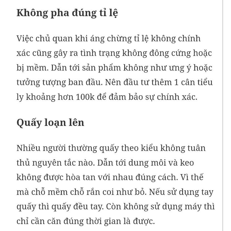 Set dung dịch silicone làm khuôn 500g loại 1