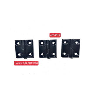 Bản lề tủ điện, bản lề hợp kim kẽm,bản lề cửa 40*40*5mm màu đen bóng