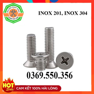 Vít pake,bulong pake đầu bằng M4 inox 201 và ecu M4