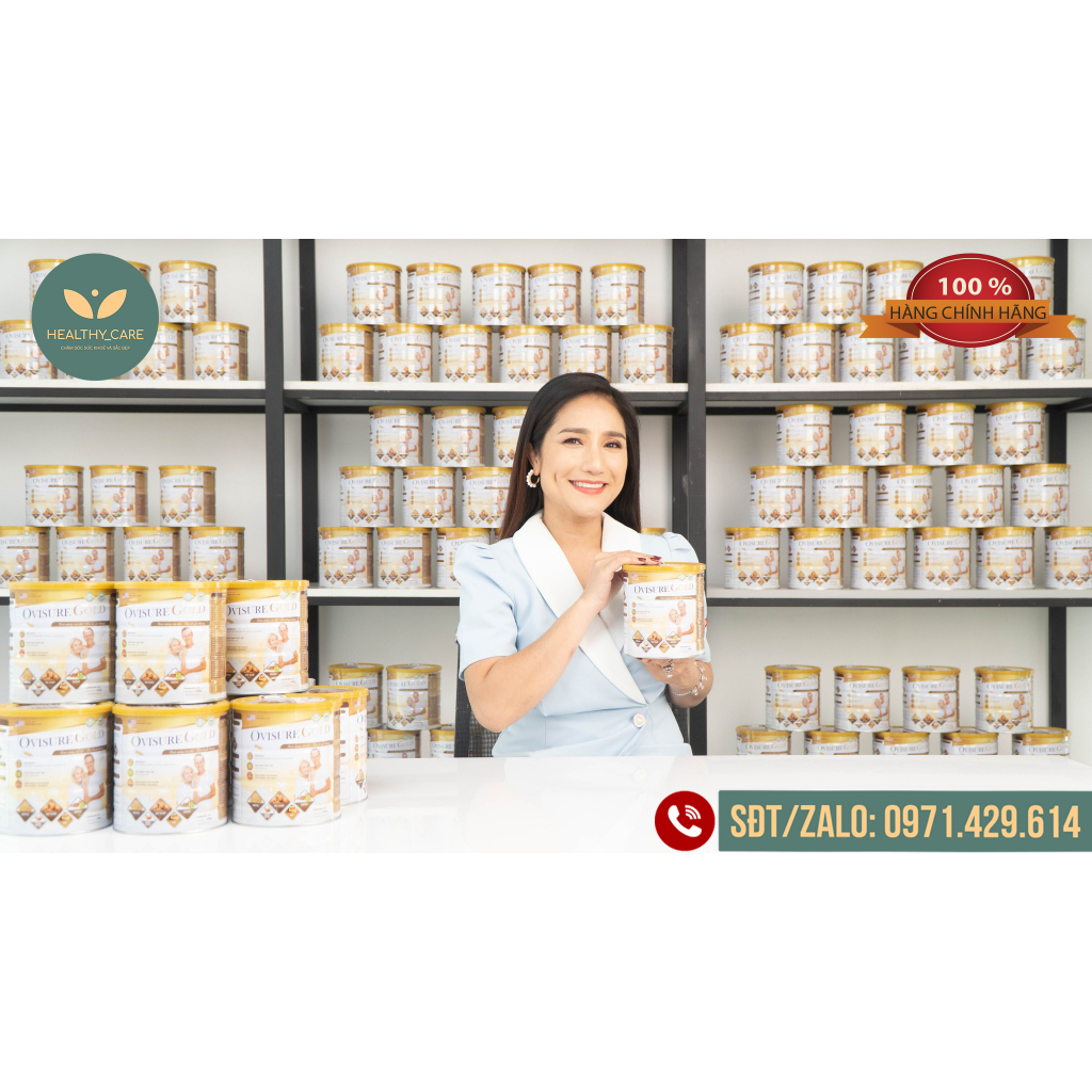 Combo 2 lon Sữa hạt xương khớp Ovisure Gold Mẫu Mới 2 Tem Chống Hàng Giả 650g  - giúp xương khớp dẻo dai