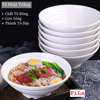 Tô nhật trắng, tô trái cây, tô phở màu trắng
