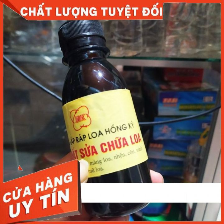 Keo đen chuyên dụng dán màng, gân loa , côn, nhện loa nhập 120ml