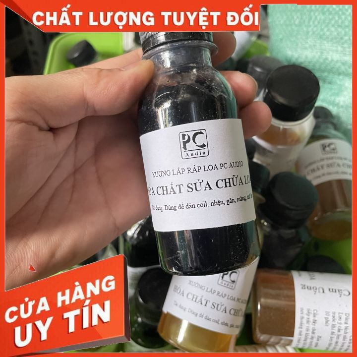 Keo đen chuyên dụng dán màng, gân loa , côn, nhện loa nhập 120ml