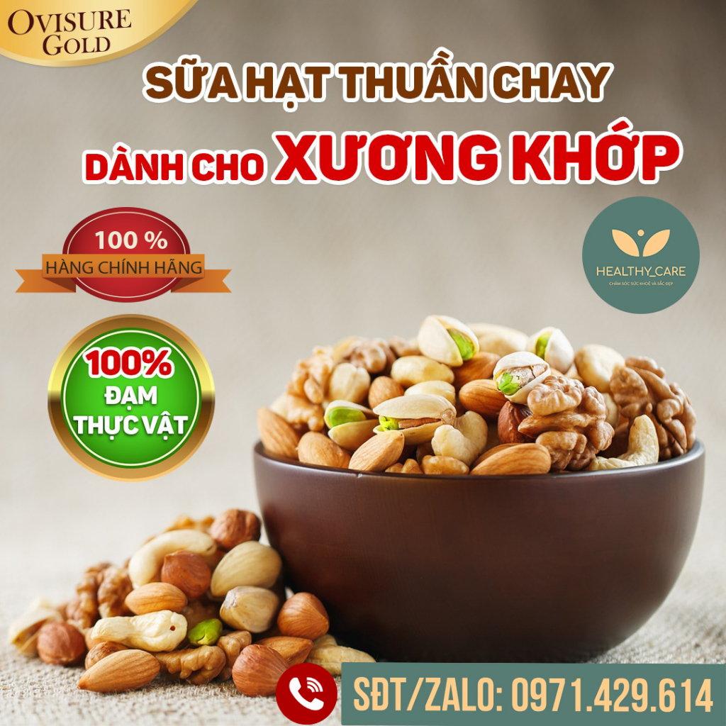 Combo 6 lon Sữa hạt xương khớp Ovisure Gold Mẫu Mới 2 Tem Chống Hàng Giả 650g  - giúp xương khớp dẻo dai