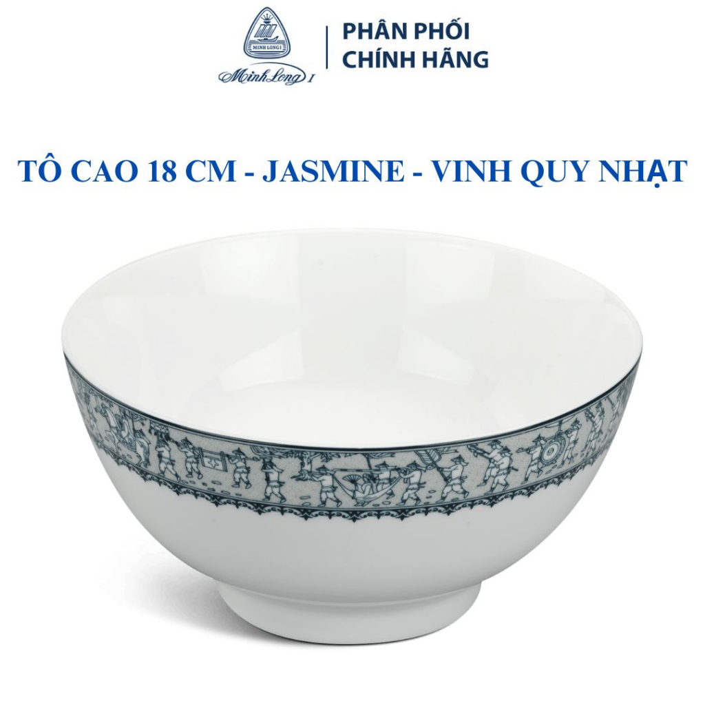 Tô cao 18 cm – Jasmine – Vinh Quy Nhạt (071817197) - Gốm sứ cao cấp Minh Long 1