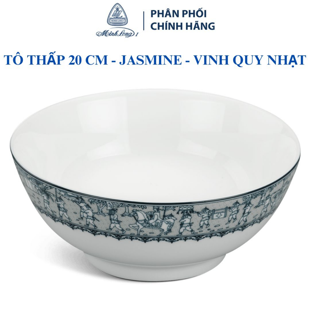 Tô 20 cm – Jasmine – Vinh Quy Nhạt (072005197) - Gốm sứ cao cấp Minh Long 1