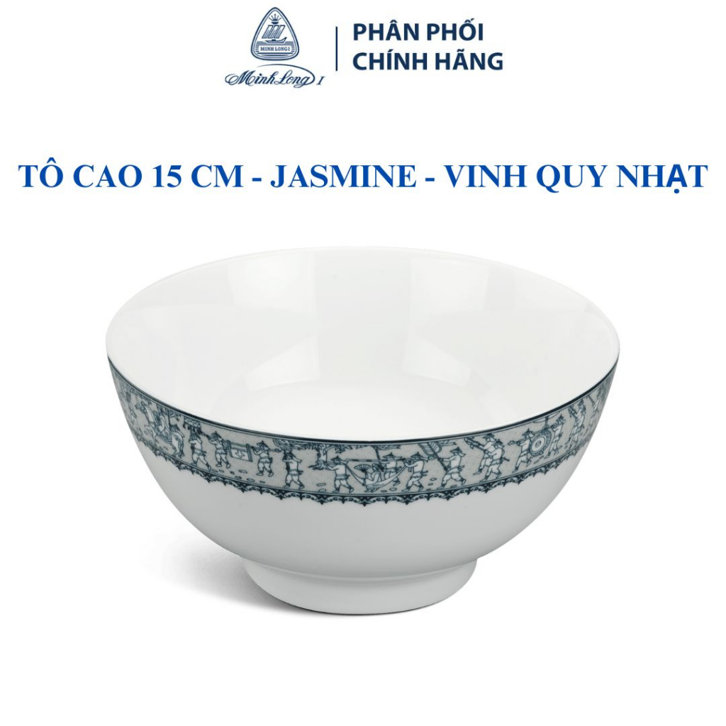 Tô cao 15 cm – Jasmine – Vinh Quy Nhạt (071517197) - Gốm sứ cao cấp Minh Long 1