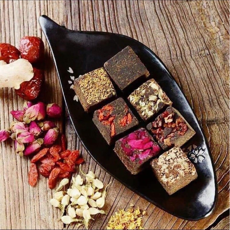 Trà hoa đường đen (một viên) cung cấp năng lượng, hỗ trợ giảm cân