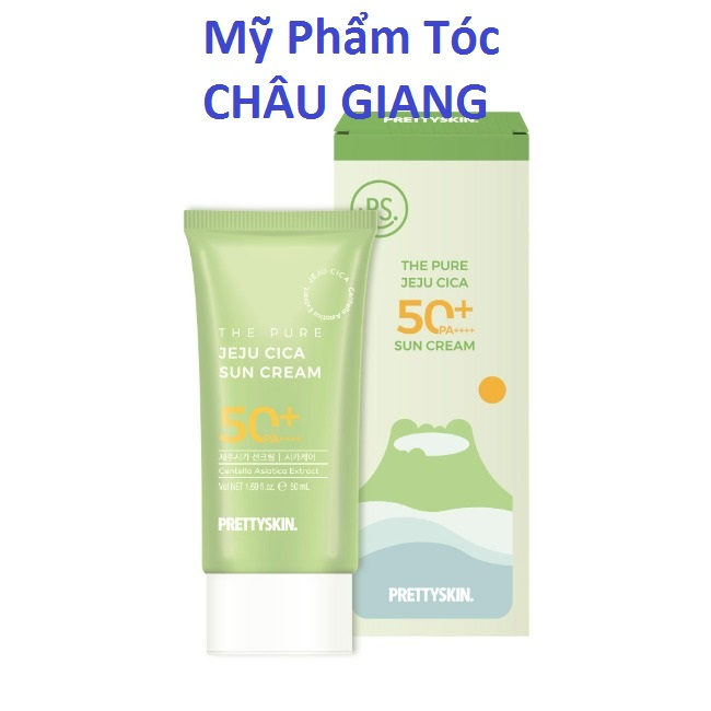 Kem Chống Nắng Rau Má Dành Cho Da Nhạy Cảm The Pure JEJU CICA Sun Cream Prettyskin SPF50+ PA++++ 50ml