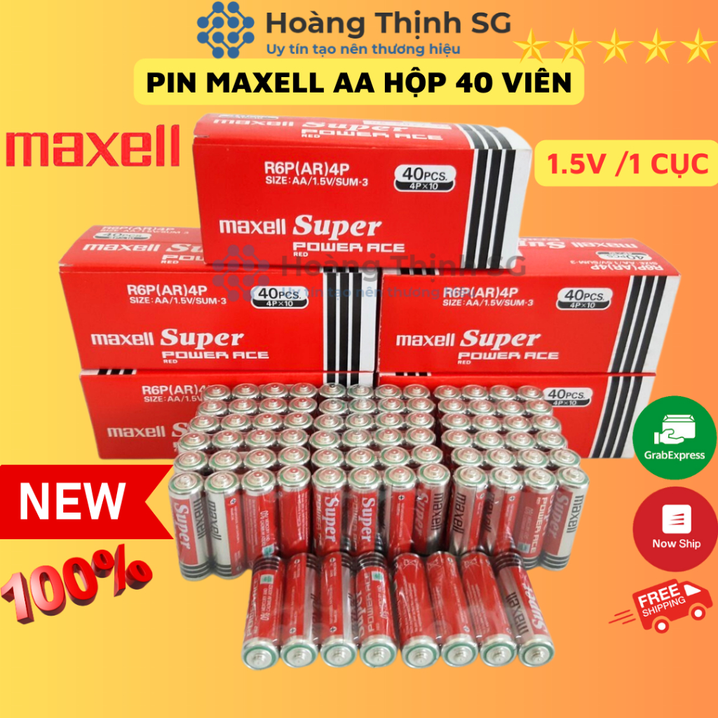 Pin Maxell 2A, bán lẽ theo cặp, hàng chính hãng Maxell Super Power, date mới