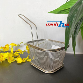 RỔ LƯỚI CHIÊN inox loại 1- Kích thước 11*12.5cm - Chiên khoai tây hoặc dùng decor thức ăn rất xinh- Đồ dùng nhà bếp