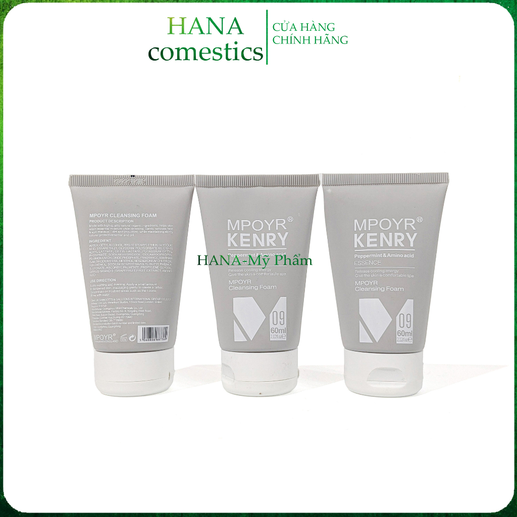 Sữa Rửa Mặt Tạo Bọt Mịn Sạch Sâu, chống lão hóa MPOYR KENRY phù hợp mọi loại da 60ml