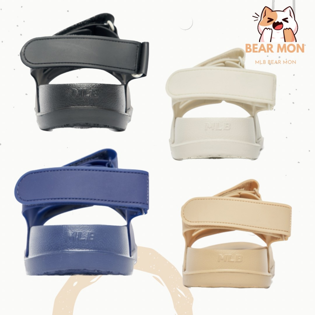 Giày mlb chunky sandals boston red sox 3Asdcbs33 Trắng đen xanh kem