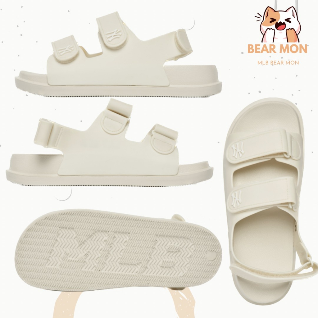 Giày mlb chunky sandals boston red sox 3Asdcbs33 Trắng đen xanh kem