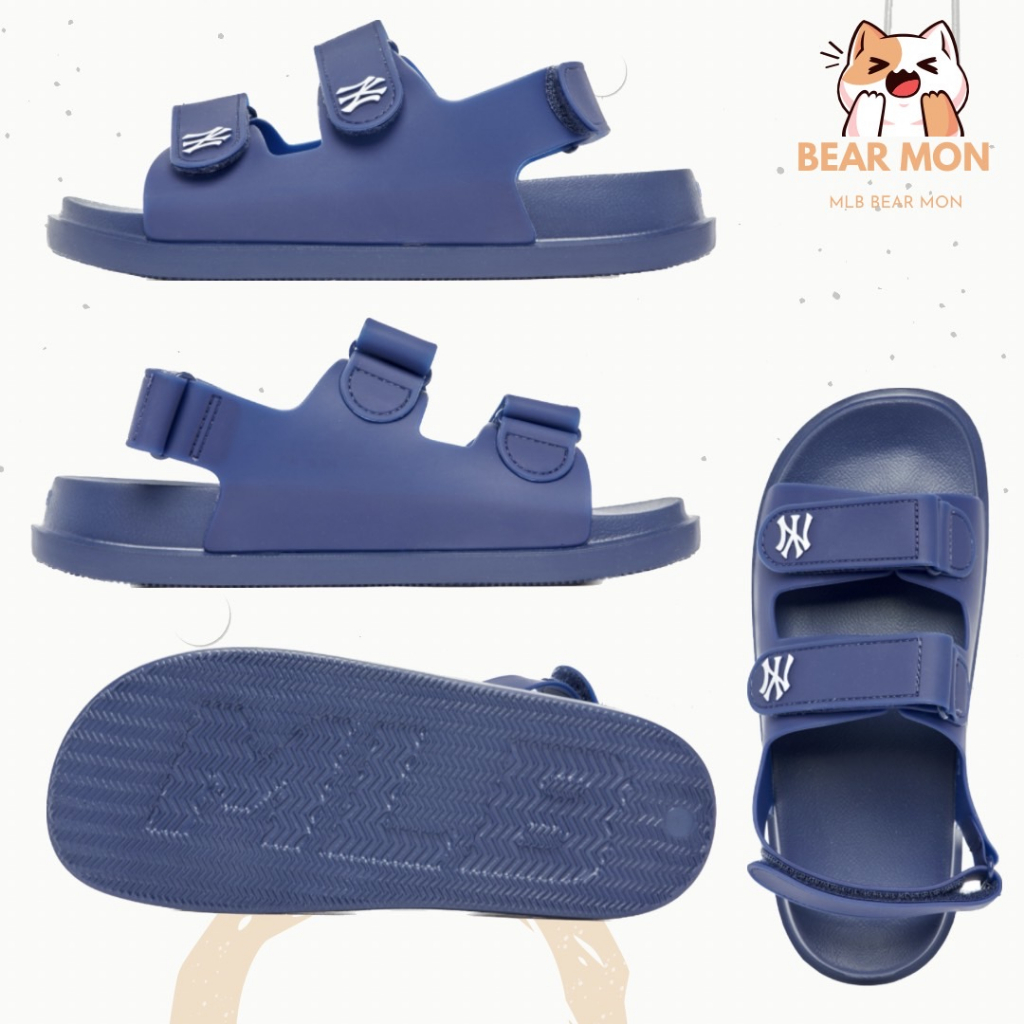 Giày mlb chunky sandals boston red sox 3Asdcbs33 Trắng đen xanh kem