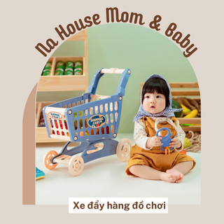 Xe đẩy đồ chơi búp bê cho bé , xe đẩy siêu thị cao cấp kèm đồ chơi