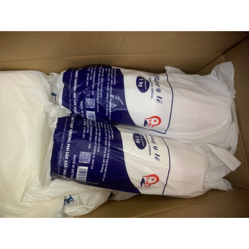 Bông cân y tế 1kg-Bông Việt