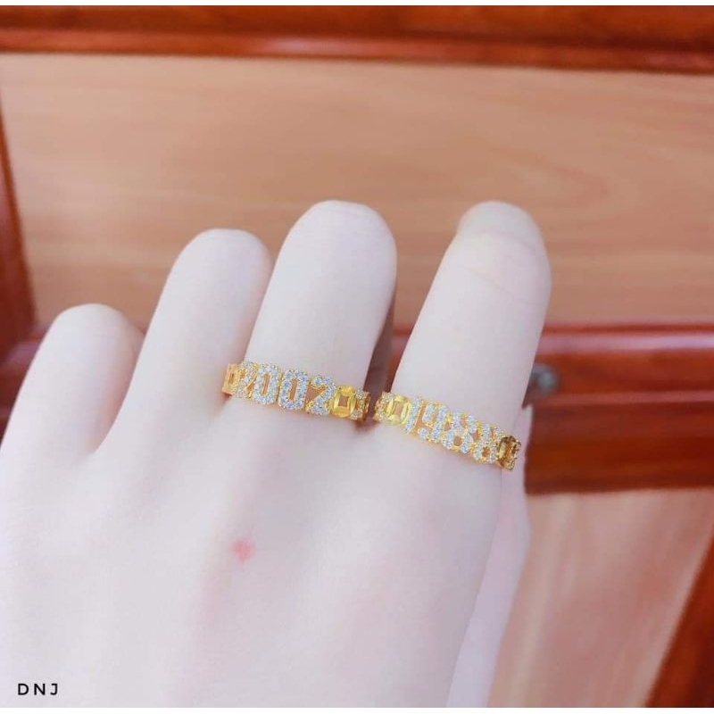 Nhẫn kim tiền năm sinh bạc ta